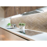 Panneau mural douche VIPANEL - Bois chevron Chêne - Finition - Finition mat