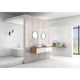 Panneau mural douche VIPANEL - Bois peint naturel - Finition - Finition mat