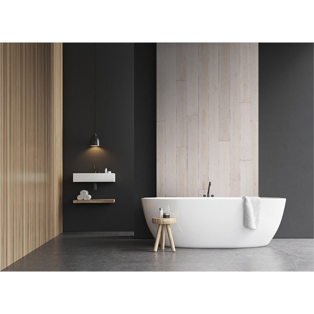 Panneau mural douche VIPANEL - Bois peint naturel - Finition - Finition mat