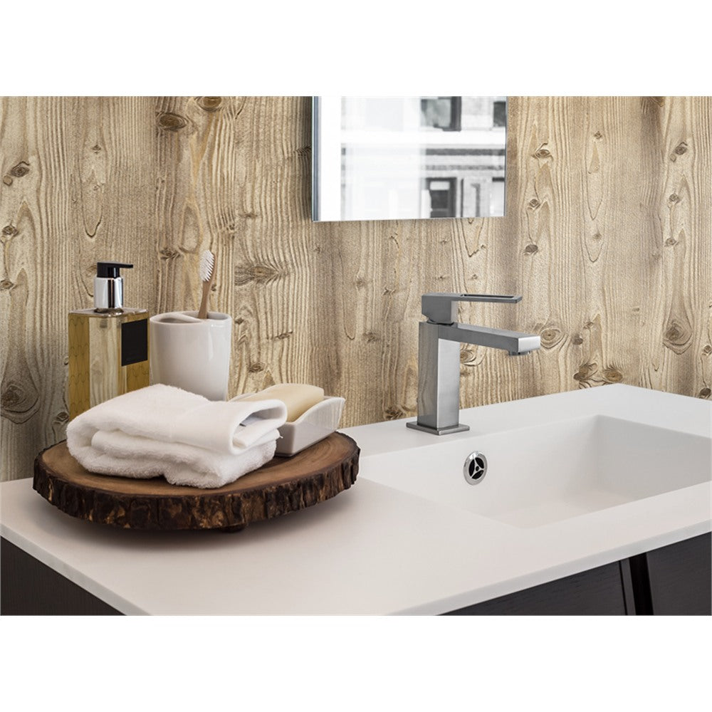 Panneau mural douche VIPANEL - Bois Pin brûlé - Finition - Finition mat