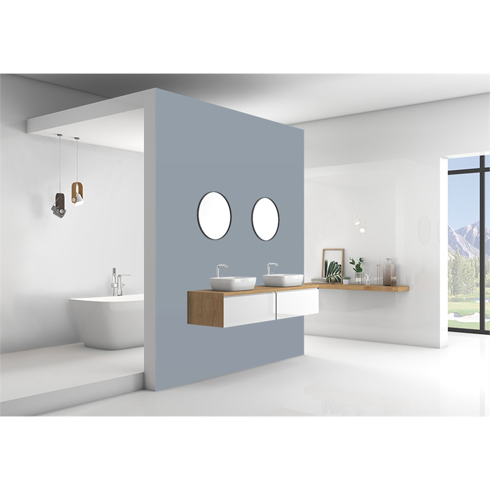 Panneau mural douche VIPANEL - Couleur Unie NCS5540-B - Finition velvet