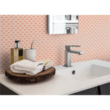 Panneau mural douche VIPANEL - Motif hexa - Finition velvet