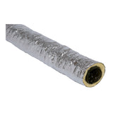 Gaine isolée aluminium argent pour ventilation, type conduit flexible, marque anonyme