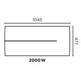 THERMOR Radiateur chaleur douce TENERIFE horizontal blanc