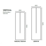 THERMOR Radiateur chaleur douce TENERIFE vertical blanc