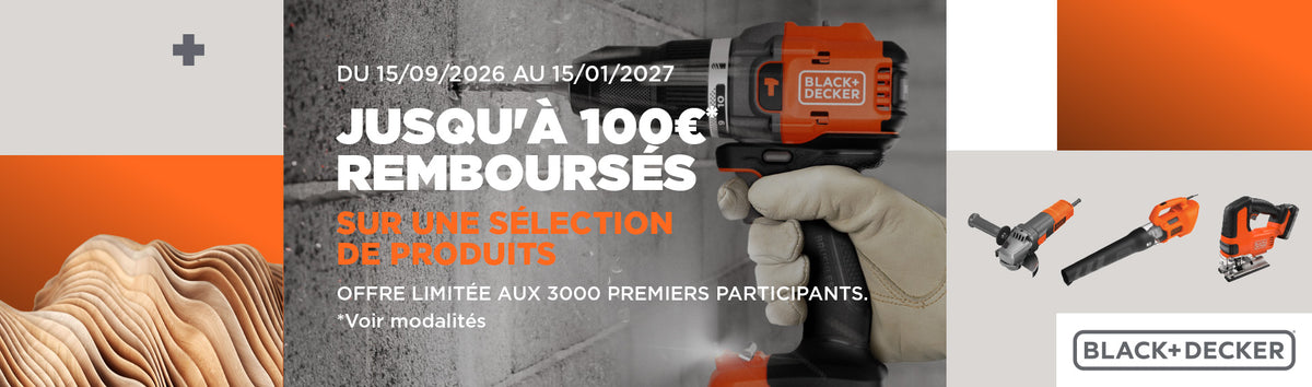 Offre de Remboursement Brico Black+Decker