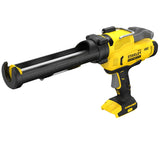 Pistolet mastic sans fil Stanley Fatmax, outil de couleur jaune et noir.