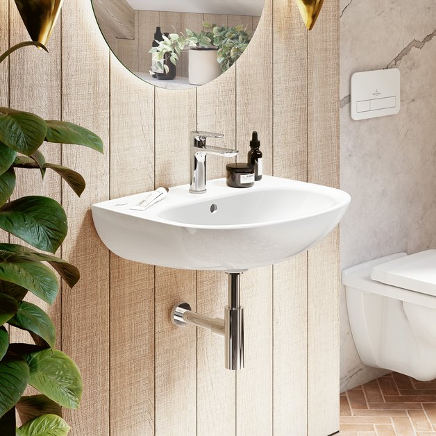 Villeroy & Boch Lavabo O.novo, 600 x 460 x 180 mm, Ovale Blanc, avec trop-plein