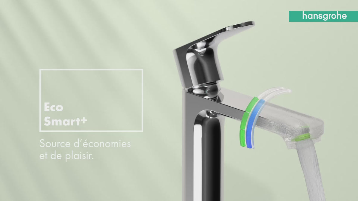 HANSGROHE Mitigeur de lavabo 110 Tecturis E Coolstart avec tirette et vidage