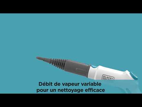 BLACK+DECKER Nettoyeur Vapeur Traineau Multifonction Ultra 2000W, 8 Accessoires