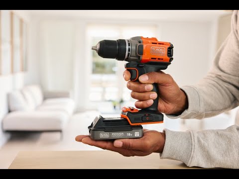 BLACK+DECKER Perceuse Visseuse à Percussion Éco-Responsable 18V Brushless, sans batterie