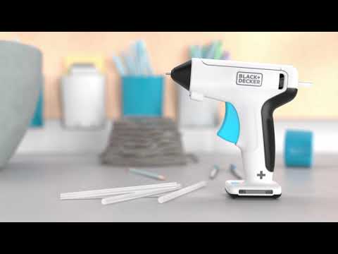 BLACK+DECKER Pistolet À Colle Sans Fil 3,6V - BCGL115-XJ - Avec 20 Sticks De Colle