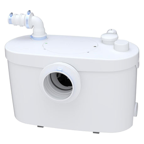 Broyeur adaptable Sanibroyeur XR Up Silence de SFA pour WC, silencieux et compact, conçu pour une installation facile.