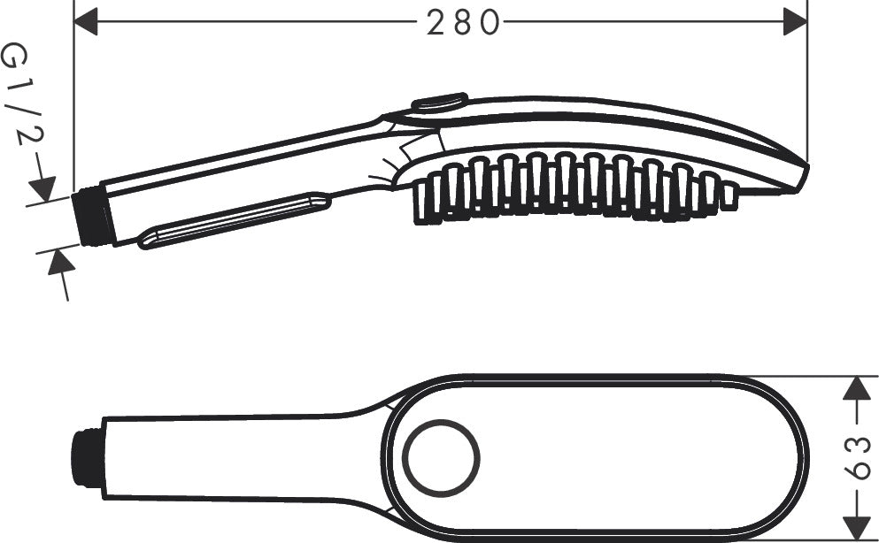 HANSGROHE Douchette pour chien 150 3 jets DogShower 26640670