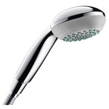 Douchette Grohe, pommeau de douche chromé, blanc et argent, design moderne