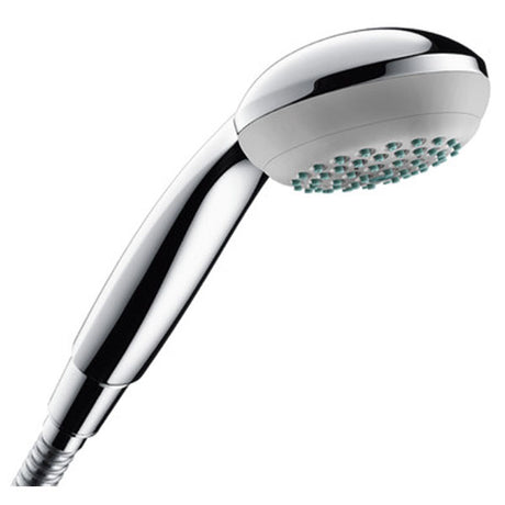 Douchette Grohe, pommeau de douche chromé, blanc et argent, design moderne