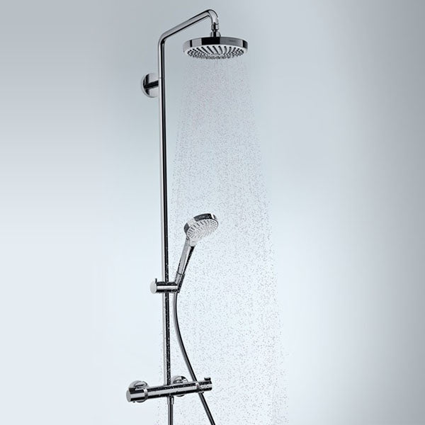 Colonne de douche Showerpipe 180 avec mitigeur thermostatique blanc/chromé Croma Select S Hansgrohe 27253400