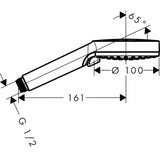 HANSGROHE Douchette à main 2 jets Crometta Vario EcoSmart 26332400