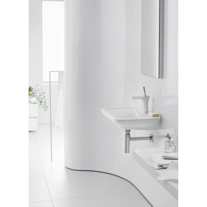 Mitigeur de lavabo 110 Pura Vida, bonde Push-Open blanc/chromé Hansgrohe 15070400