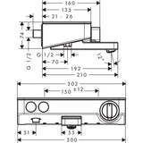 HANSGROHE Mitigeur de bain-douche ShowerTablet 300 13151000