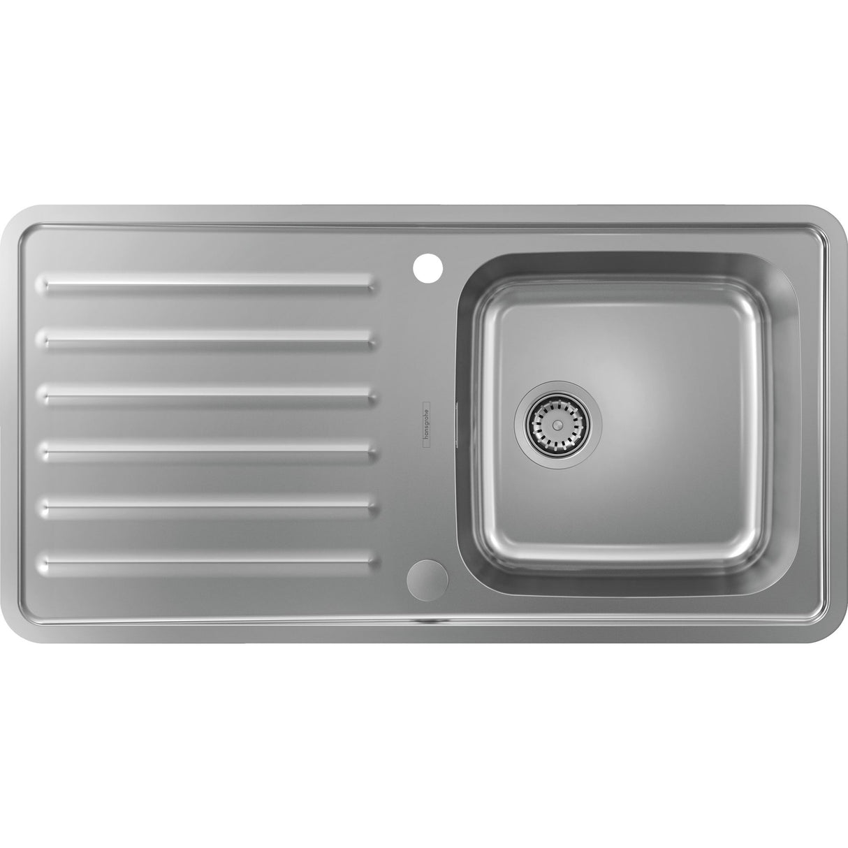 HANSGROHE Evier encastré avec égouttoir en acier inoxydable S4113-F400 43338800