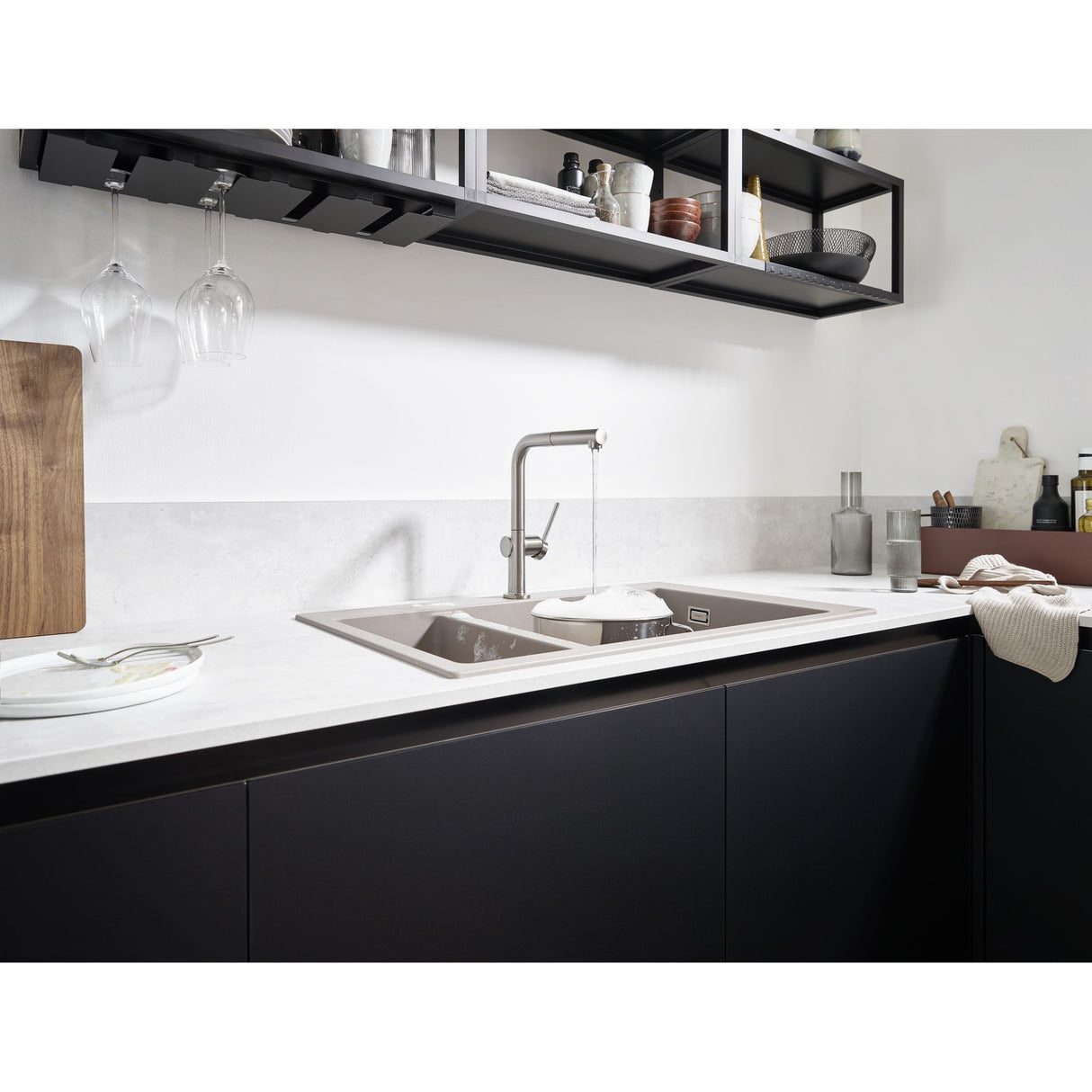 HANSGROHE Mitigeur de cuisine 270 1 jet Talis M54 avec douchette extractible 72808000