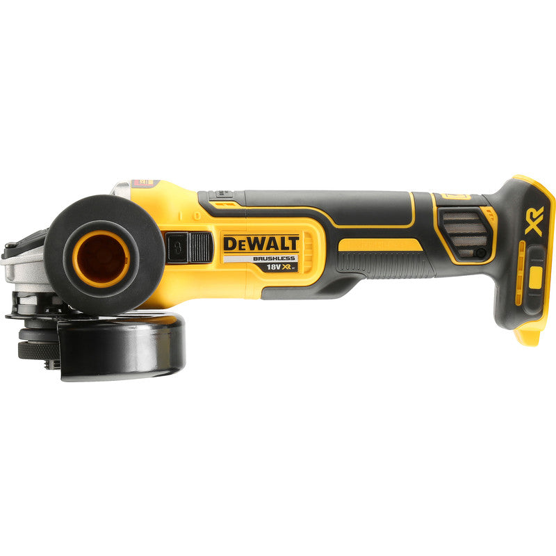 Meuleuse sans fil DeWALT jaune et noire, outil électroportatif pour découpe et ponçage