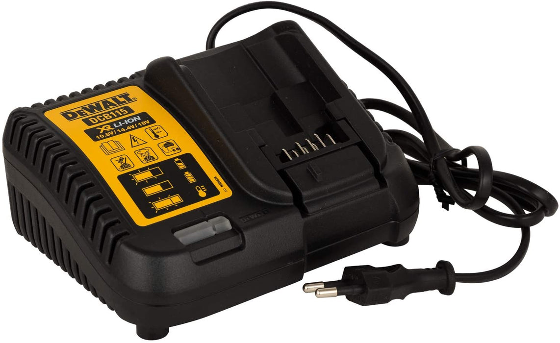 Pack 3 batteries XR 18V 2Ah Li-Ion + chargeur DEWALT DCB115D3-QW