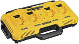 Chargeur de batterie Dewalt, type chargeur multiple, couleur jaune et noir