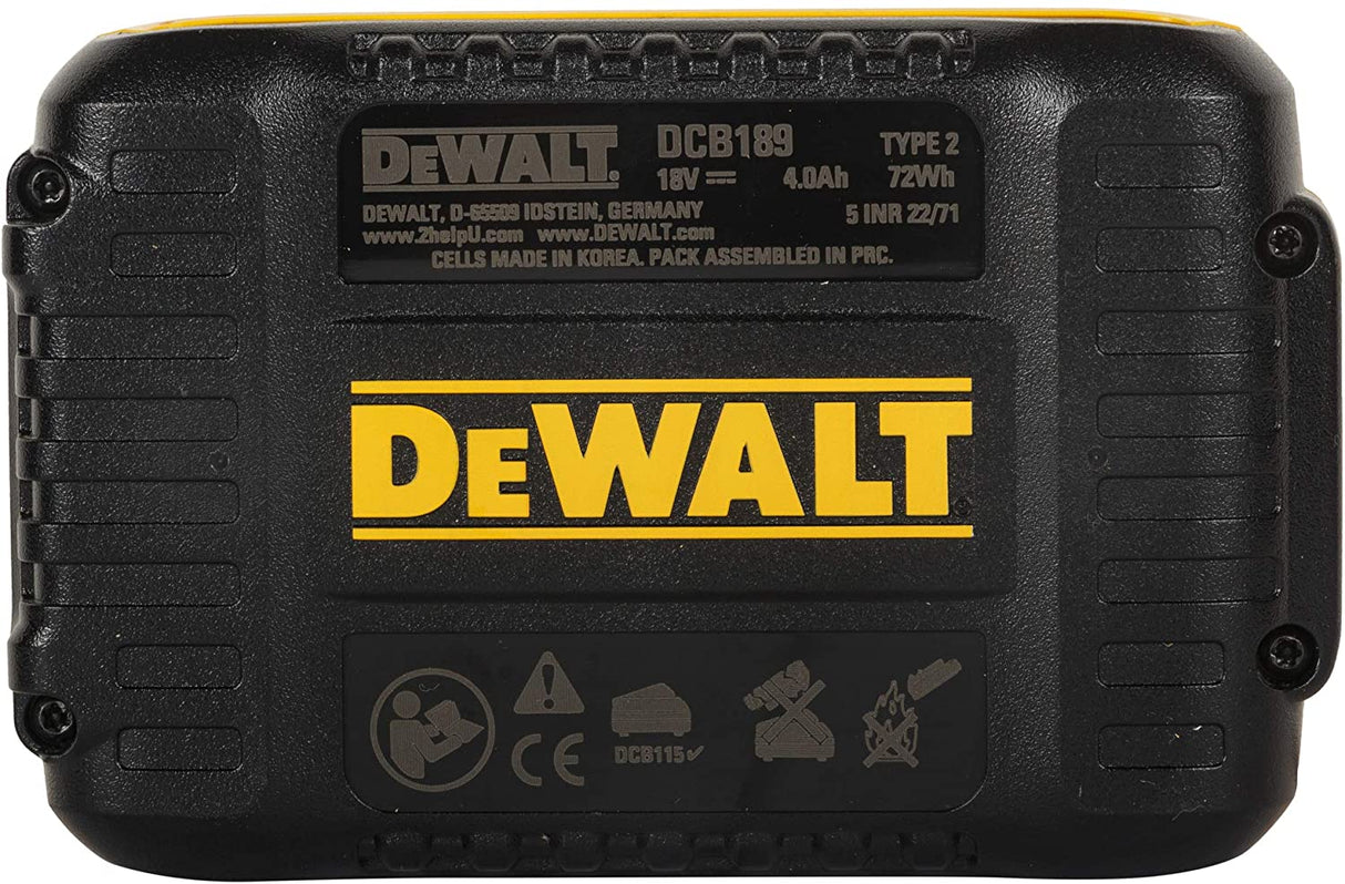 Batterie compacte XR 18V 4Ah Li-Ion DEWALT DCB189-XJ