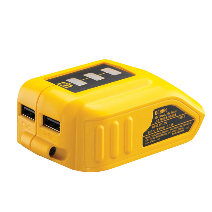 Adaptateur / chargeur USB compatible avec les batteries XR DEWALT DCB090-XJ
