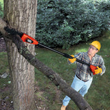 BLACK+DECKER Elagueur sur perche sans fil 18V batterie 2Ah télescopique GPC1820L20-QW