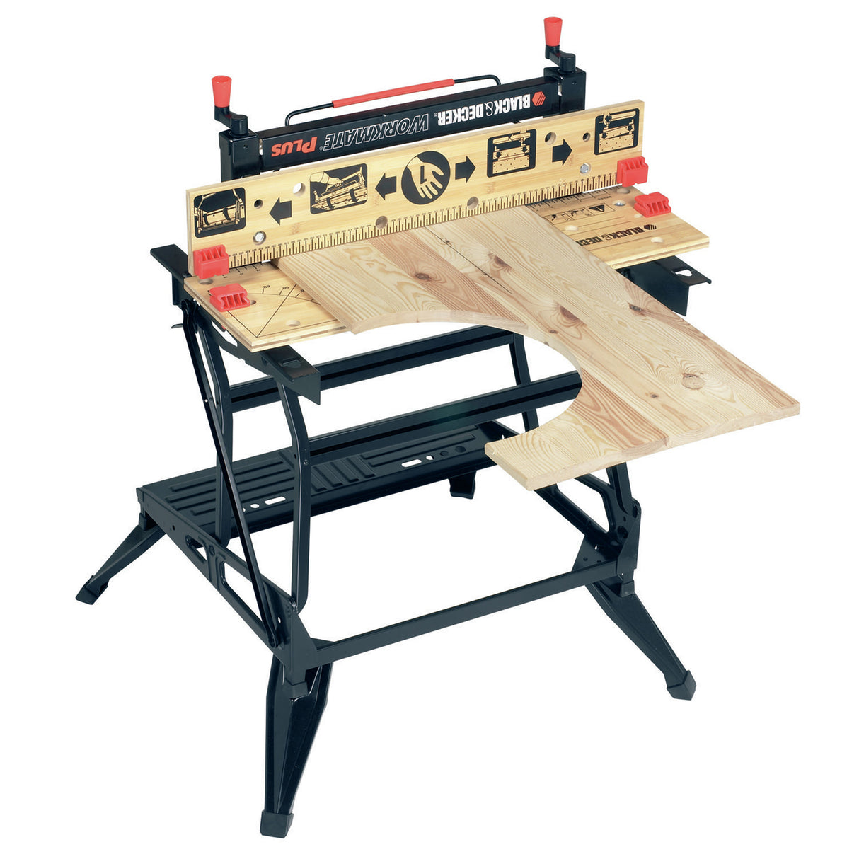 BLACK+DECKER Etabli-étau pliable grand format 74x54,1cm 2 hauteurs WM825-XJ