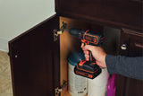 BLACK+DECKER Perceuse sans fil18V 2 batteries 1,5Ah et chargeur BDCDC18K1B-QW