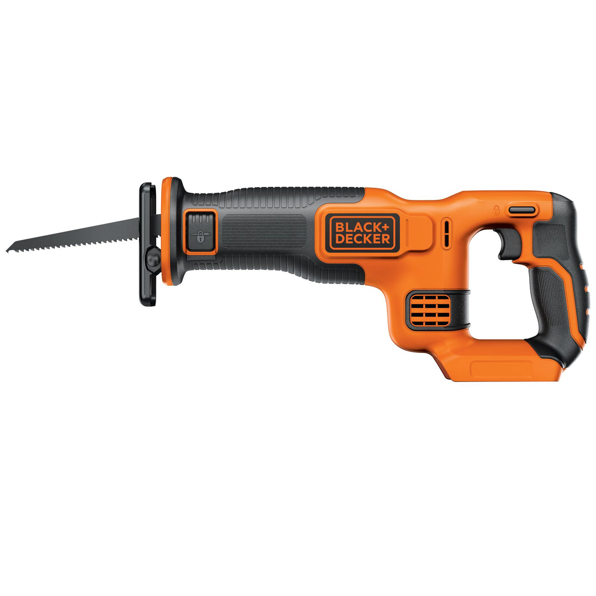 Scie sabre Black+Decker, outillage électroportatif, couleur orange et noire