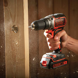 BLACK+DECKER Perceuse-visseuse sans fil Brushless 18V batterie 1.5Ah BL186K-QW