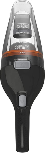 Aspirateur à main Black+Decker Dustbuster, noir et gris, sans fil.