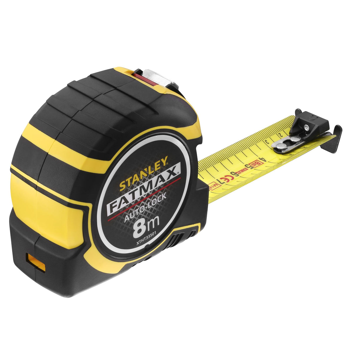 Stanley FATMAX Mètre Ruban Magnétique 5m X 32mm – Blade Armor + Mylar, Crochet Aimanté, Très Robuste