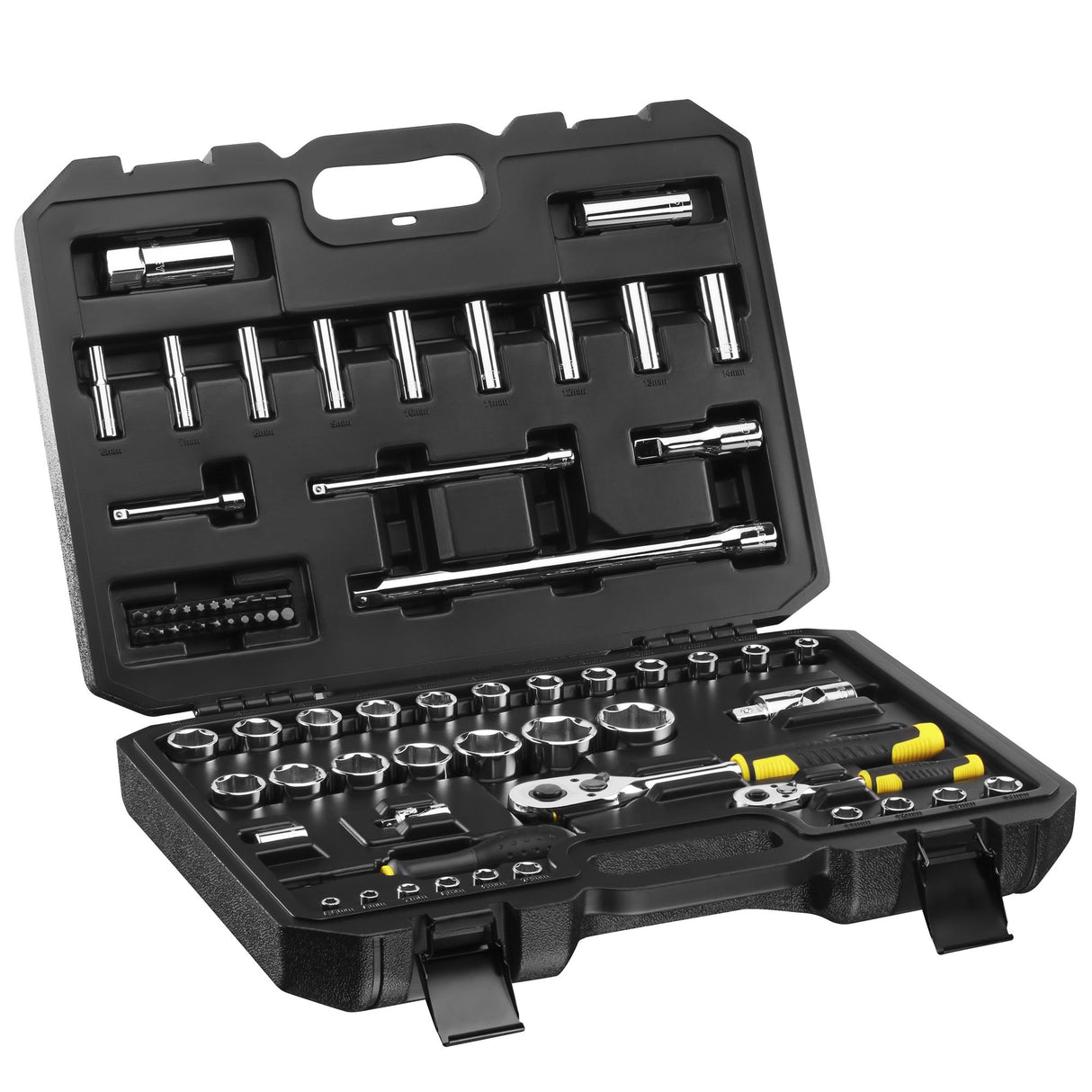 STANLEY Coffret de douilles 1/4" et 1/2" 72 pièces STMT82831-1