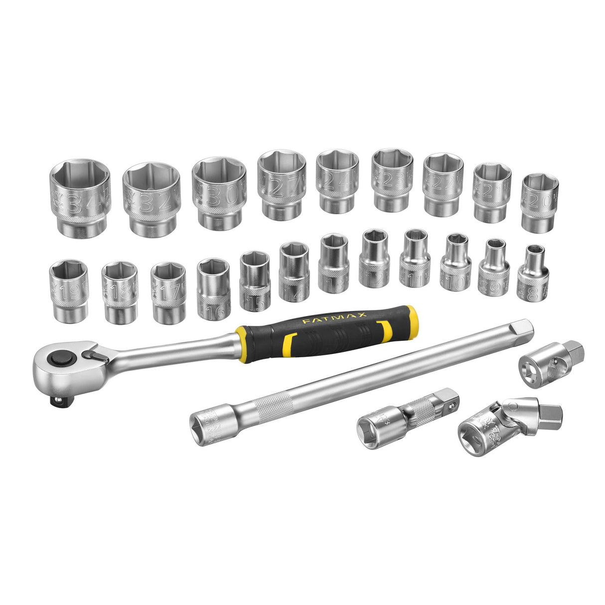 STANLEY FATMAX Coffret de 26 douilles Stakbox L 1/2" FMMT98103-1