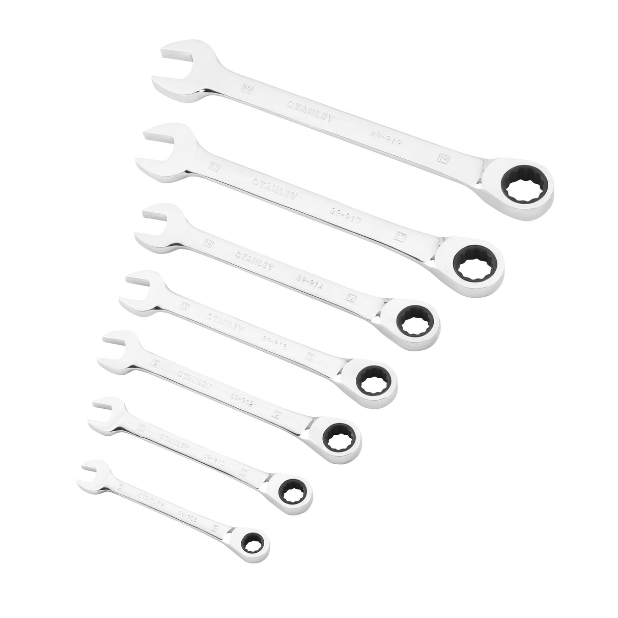 STANLEY Jeu de 7 clés mixtes à cliquet STMT82846-0