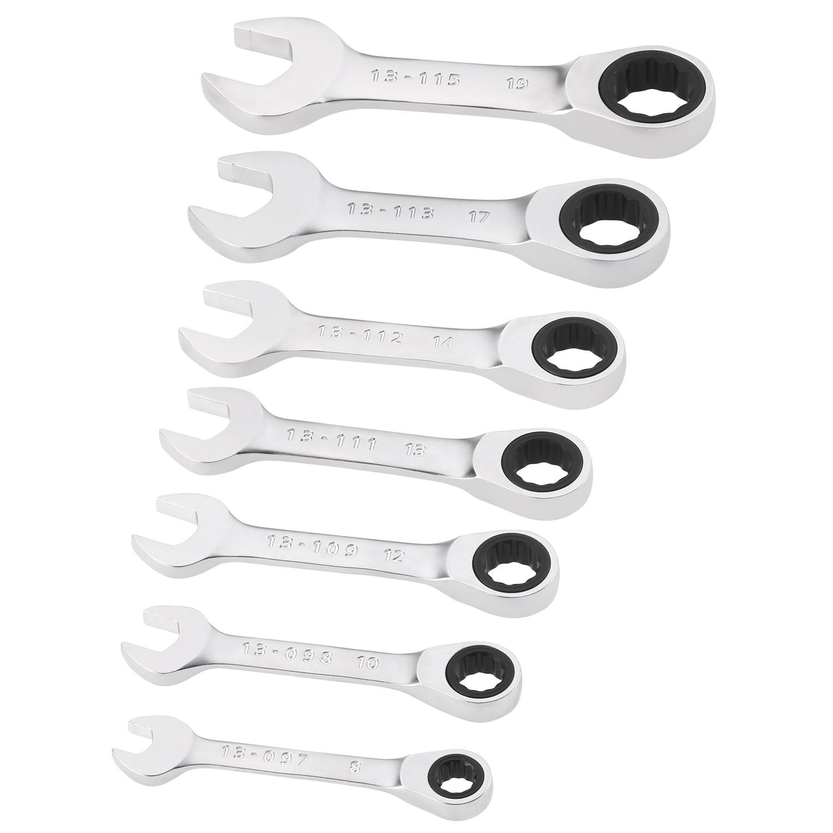 STANLEY FATMAX Jeu de 7 clés mixtes courtes à cliquet FMMT82900-0