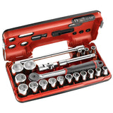 FACOM Coffret douilles 1/2" 6 pans métriques 21 pièces S.161DBOX1PB
