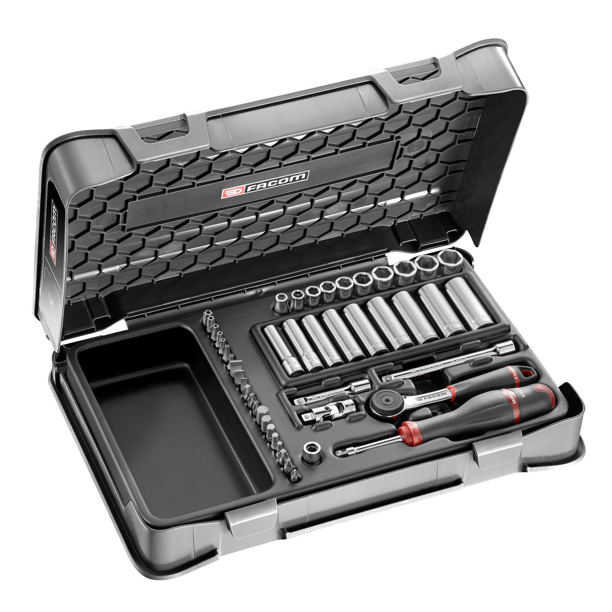 FACOM Coffret cliquet et douilles longues 1/4'' 6 pans R.2BLPB