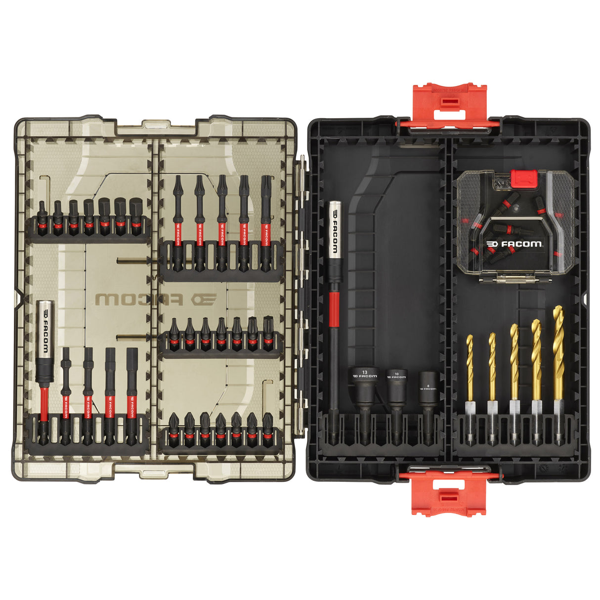 FACOM Coffret 50 pièces d'embouts impacts et accessoires 1/4" EN.1J50PB