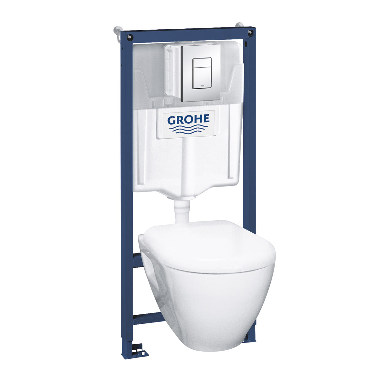 Châssis WC suspendu blanc Grohe, ensemble bâti-support sanitaire.