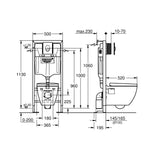 GROHE Pack WC autoportant Rimless Solido 39595000