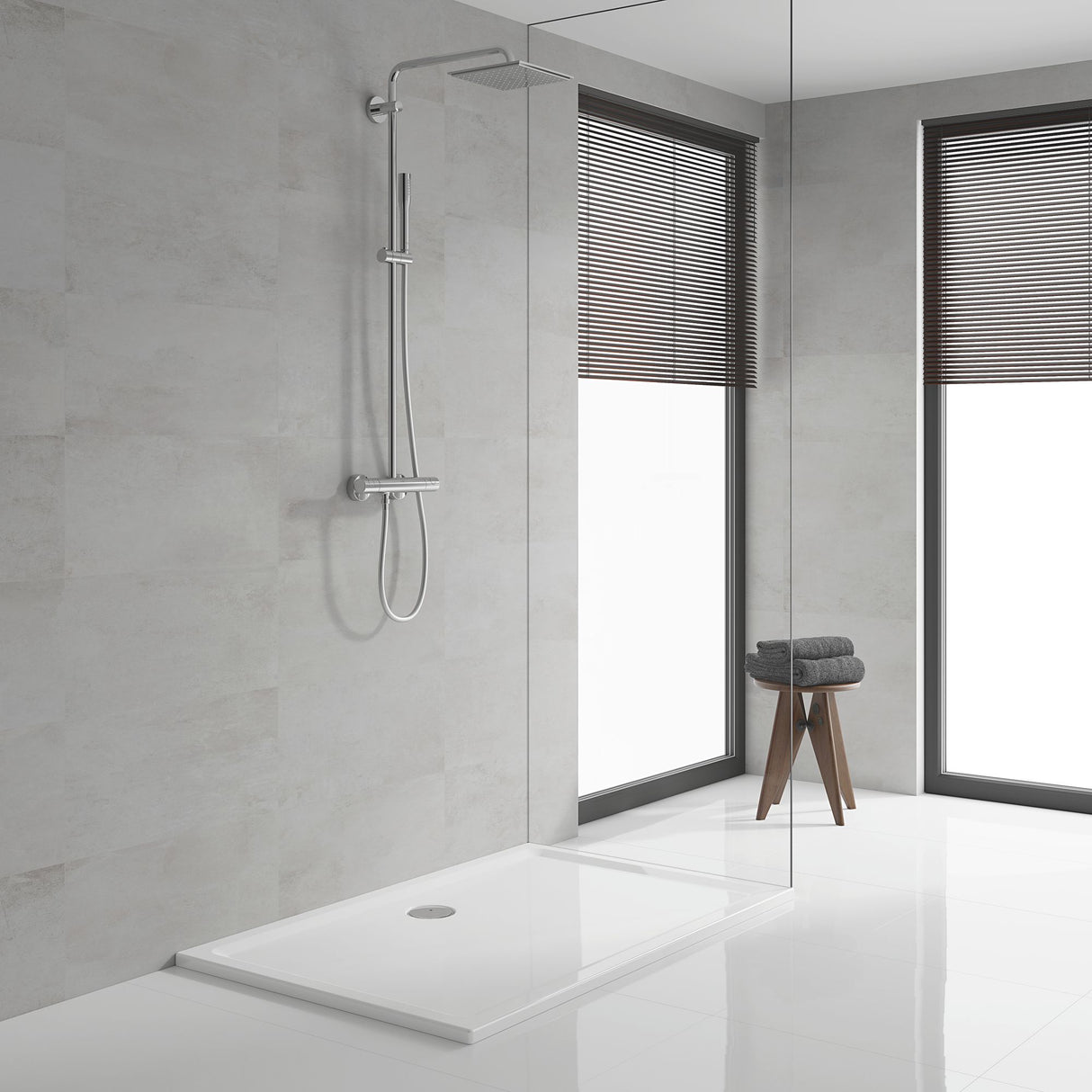 GROHE Colonne de douche 1 jet avec mitigeur thermostatique Vitalio Joy System 230 26365000