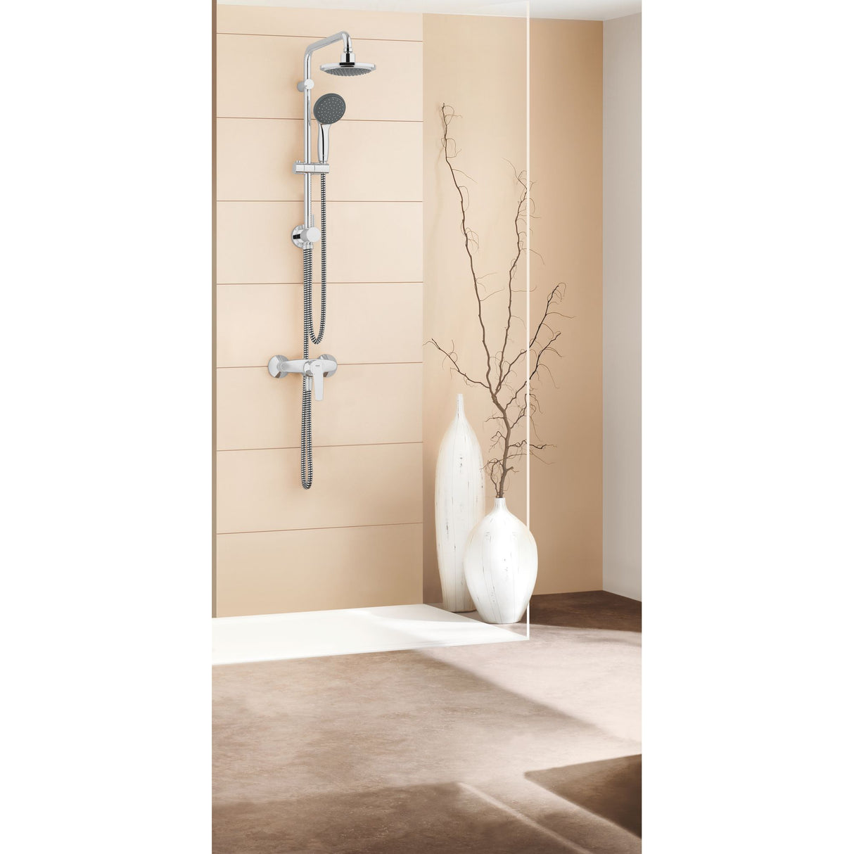 GROHE Colonne de douche 2 jets avec inverseur manuel Vitalio Start 160 26226000