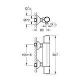 GROHE Mitigeur de douche Precision Trend 34229002